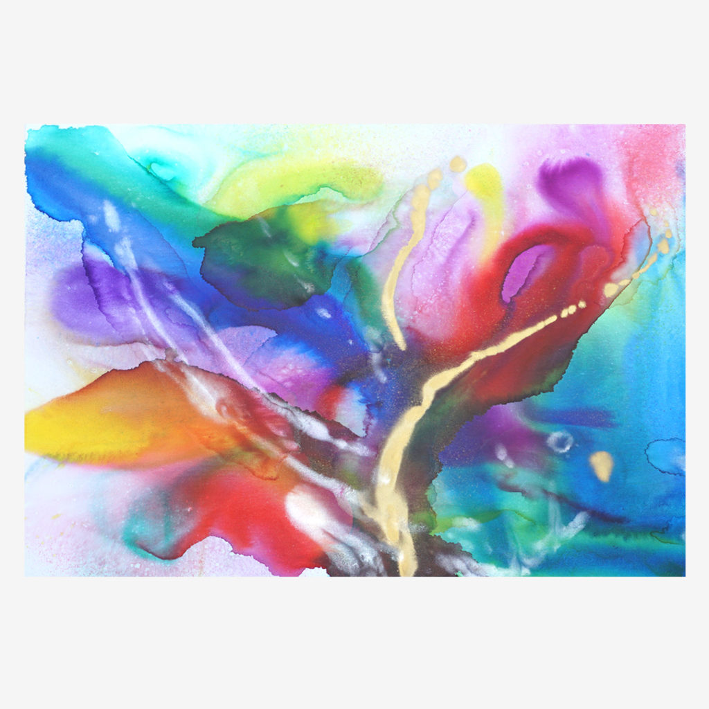 Buntes Wandbild